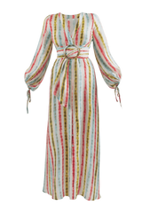 Vestido largo estampado