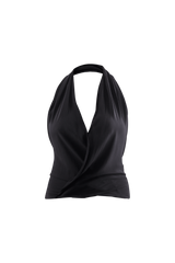 Top cuello Halter de escote cruzado