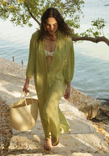 Vestido largo camisero