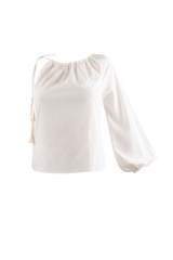 Blusa cuello Halter de una manga