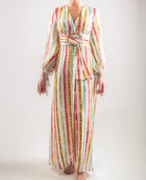 Vestido largo estampado