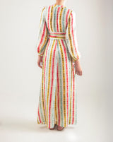 Vestido largo estampado