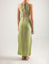 Vestido largo de cuello Halter