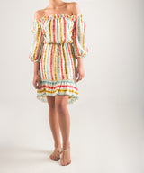 Vestido corto estampado