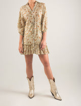 Vestido corto estampado