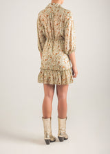 Vestido corto estampado