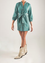 Vestido corto con bolsillos