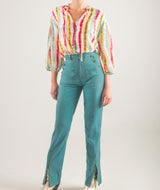 Blusa con mangas voluminosas