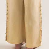 Pantalón de lino con aberturas laterales