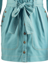 Vestido corto con bolsillos